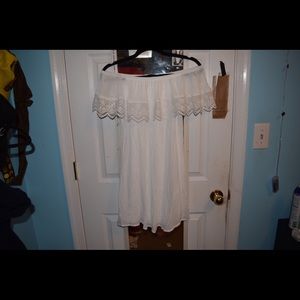 White Off the Shoulder dress